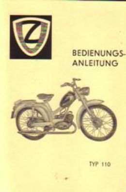 Bedienungsanleitung Zweirad-Union Typ 110, Moped, Oldtimer