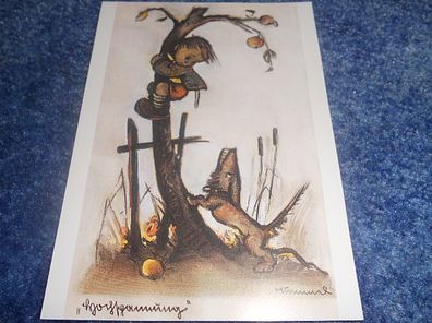 11 / Postkarte-M.I. Hummel - aus dem Hummelbuch -Der Apfeldieb