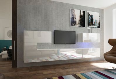 Cartilla NX12 Möbel für Wohnzimmer Wohnwand Mediawand Schrankwand Wohnschrank