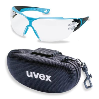 UVEX Schutzbrille pheos cx2 9198256 grau UV-Schutz kratzfest Set mit Brillenetui