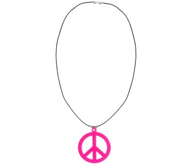 Peacekette Hippie Halskette Accessoires Kostüm Peace Zeichen Karneval Fasching