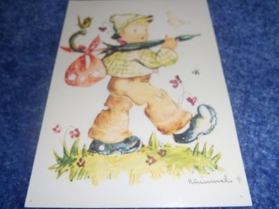 19 Postkarte-M.I. Hummel - aus dem Hummelbuch - Wanderlust - Fink Kunstkarte Nr.701