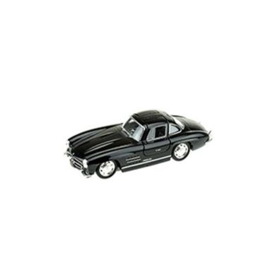 WELLY Modellauto Mercedes-Benz 300 SL schwarz Sammelauto Spielzeugauto Car