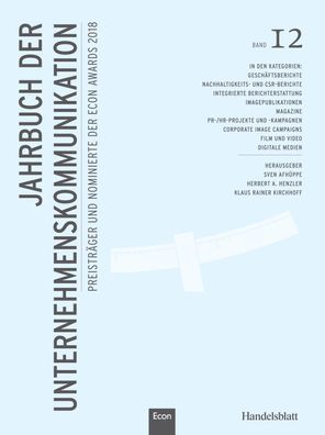 Jahrbuch der Unternehmenskommunikation 2018: Band 12, Herbert Henzler