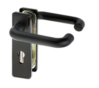 FH-Tür Drückergarnitur, schwarz für T30/ T90 FS-Türen