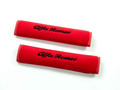 Alfa Romeo Gurtpolster ALFA ROMEO Schriftzug rot