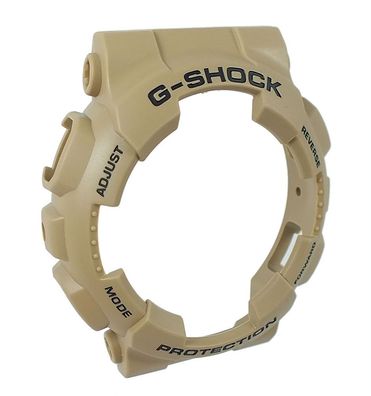 Casio | G-Shock GA-100 Bezel Lünette beige mit schwarzer Schrift