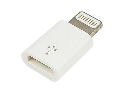 Lightning iPhone iPad Apple Adapter Stecker auf Micro USB Buchse