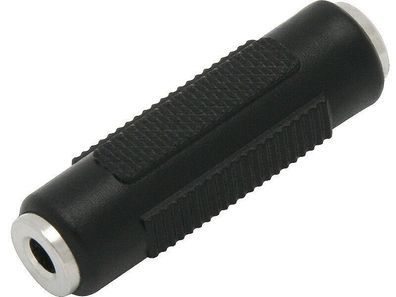 Jack Adapter Verbinder mit beidseitiger Jack 3,5mm Stereo-Buchse.