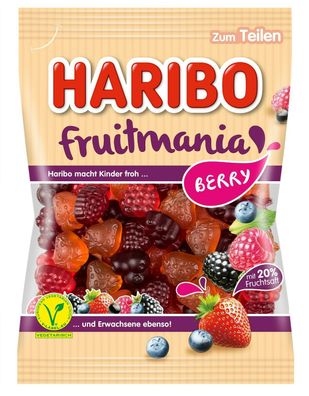 Haribo Fruitmania Berry - Vegetarisch - Frische Neuware