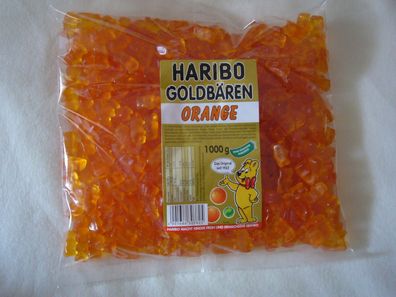 2 x 1 kg Haribo Goldbären Geschmacksrichtung Orange Sortenrein