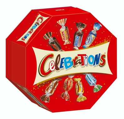 186g Mars Celebration Mischung aus gefüllten Milchschokoladen - Neuware -