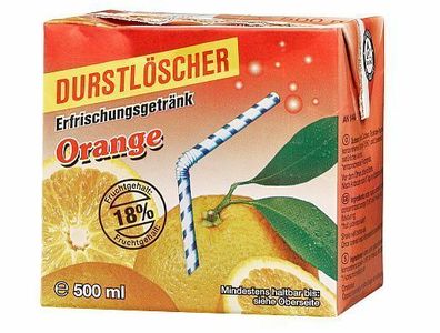 12 x 500 ml Durstlöscher Erfrischungsgetränk Orange zum Sparpreis