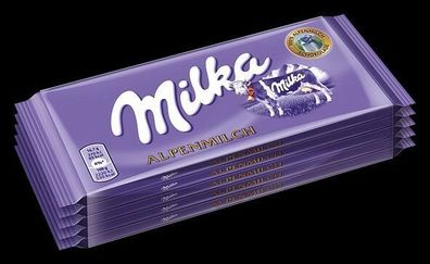 5 x 100g Milka Alpenmilch schokolade