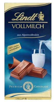 3 x 100g Lindt Vollmilch Schokolade Frische Neuware mit langem MHD