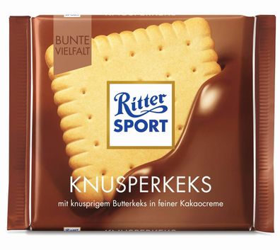 100g Ritter Sport Knusperkeks Schokolade -Top Qualität -
