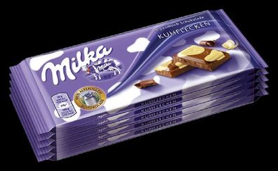 5 x 100g Milka Alpenmilch Schokolade Kuhflecken - Neuware mit langem MHD
