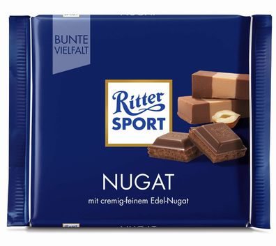 100g Ritter Sport Nougat Schokolade -Top Qualität