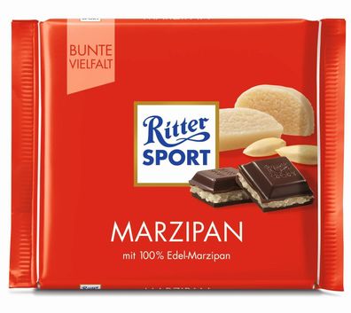 100g Ritter Sport Marzipan Schokolade -Top Qualität