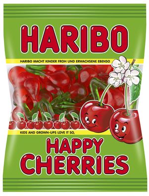 1 x 175 g Haribo Happy Cherries in Top Qualität mit langem MHD