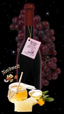 Rotwein mit Honig Kwasirs Trunk 10,5 % vol.; 0,75 Liter Flasche