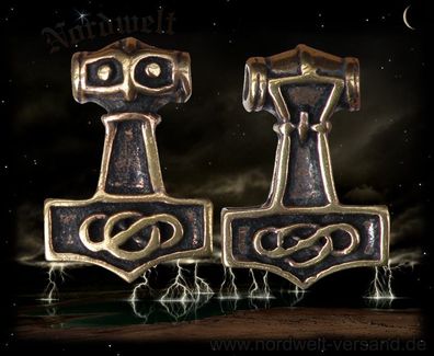 Thorhammer / Thors Hammer, Anhänger aus Bronze