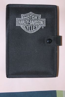 Harley-Davidson Timer, Kalender, schwarz, silber bestickt
