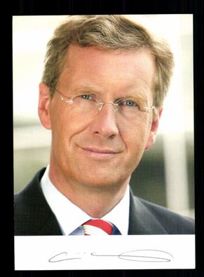 Christian Wulff Autogrammkarte Original Signiert Bundespräsident # BC 171300