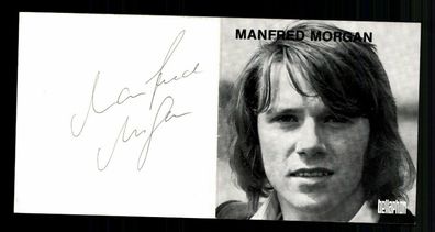 Manfred Morgan Autogrammkarte Original Signiert ## BC 171394
