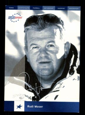 Rudi Moser Eurosport Autogrammkarte Original Signiert ## BC 171814