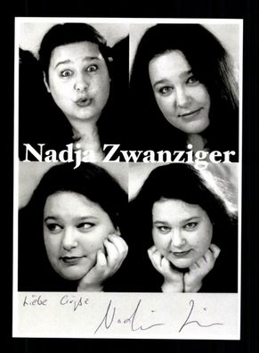 Nadja Zwanziger Autogrammkarte Original Signiert ## BC 171829