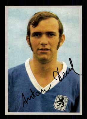 Anton Demel Autogrammkarte TSV 1860 München Spieler 70er Jahre Original Signiert