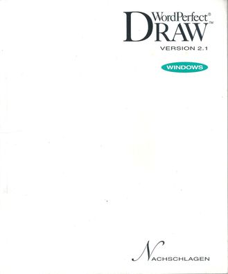 WordPerfect DRAW Version 2.1 Windows (1993) WordPerfect Corporation