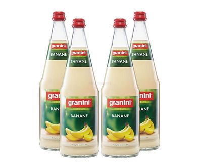 Granini Banane / Saft - 4er Set Granini Trinkgenuss - 4x Banane 1L Saft inkl. P