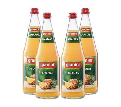 Granini Ananas Saft - 4er Set Granini Trinkgenuss - 4x Ananas 1L Saft inkl. Pfa