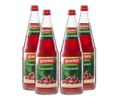 Granini Cranberry Saft - 4er Set Granini Trinkgenuss - 4x Cranberry 1L Saft ink