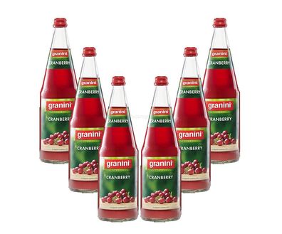 Granini Cranberry Saft - 6er Set Granini Trinkgenuss - 6x Cranberry 1L Saft ink