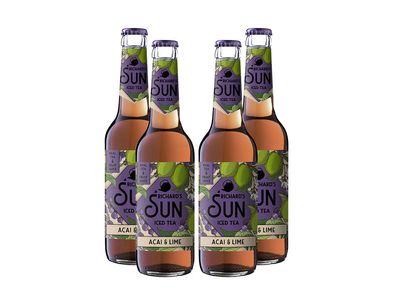 Richards Sun Iced Tea - 4er Set Eistee Acai-Lime - 4x 0,33L inkl. Pfand Mehrweg