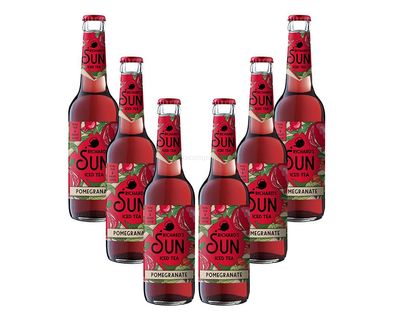 Richards Sun Iced Tea - 6er Set Eistee Pomegranate - 6x 0,33L inkl. Pfand MEHRW