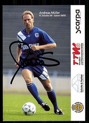 Andreas Müller FC Schalke 04 1994-95 Autogrammkarte + A 62418