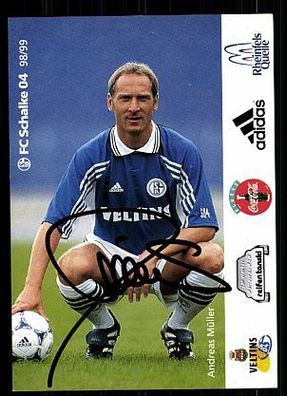 Andreas Müller FC Schalke 04 1998-99 Autogrammkarte + A 62458
