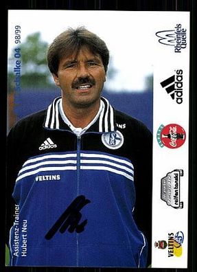 Hubert Neu FC Schalke 04 1998-99 Autogrammkarte + A 62462