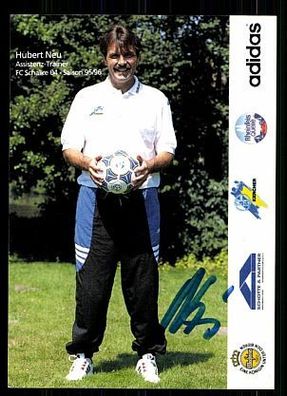 Hubert Neu FC Schalke 04 1995-96 Autogrammkarte + A 62429