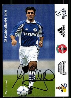 Markus Kaya FC Schalke 04 1998-99 Autogrammkarte + A 62465
