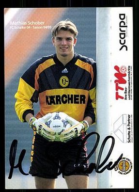 Mathias Schober FC Schalke 04 1994-95 Autogrammkarte + A 62421