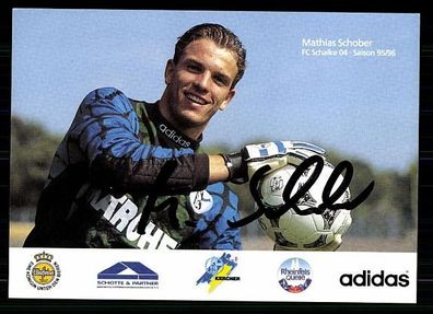 Mathias Schober Schalke 04 1995/96 Autogrammkarte + A 62433