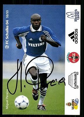 Miguel Pereira FC Schalke 04 1998-99 Autogrammkarte + A 62470