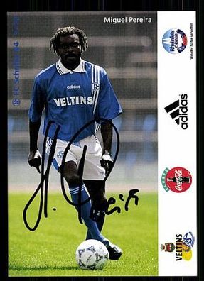 Miquel Pereira FC Schalke 04 1997-98 Autogrammkarte + A 62456