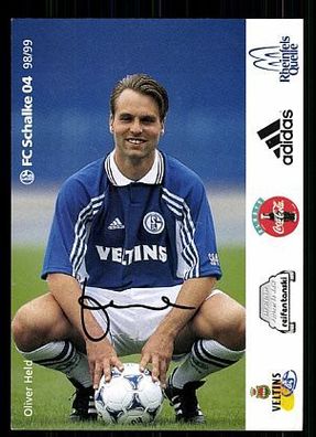 Oliver Held FC Schalke 04 1998-99 Autogrammkarte + A 62473