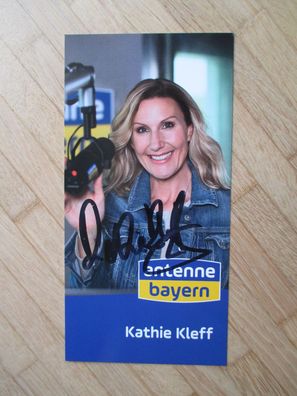 Antenne Bayern Moderatorin Kathie Kleff - handsigniertes Autogramm!!!!